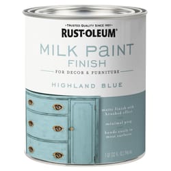 Rust-Oleum Matte Highland Blue Water-Based Acrylic Milk Paint 1 quart (US)
