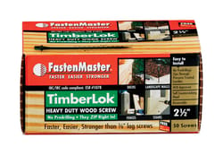 FastenMaster TimberLok No. 10 X 2-1/2 in. L Galvanized Wood Screws 50 pk