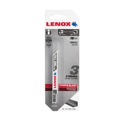 Lenox 3-5/8 in. Bi-Metal U-Shank Medium Metal Jig Saw Blade 18 TPI 3 pk