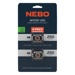 NEBO Mycro 250 lm Black/Gray LED Head Lamp