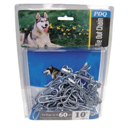 10 ft Dog Tie Out Cable, Heavy Duty Dog Chains for Outside with Spring  Swivel Lockable Hook, Pet Runner Cable Leads for Yard, Blue Dog Line Tether