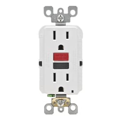 Leviton 20 amps 125 V Duplex White Outlet 5-20R 10 pk - Ace Hardware