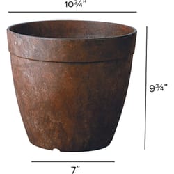 Novelty ArtStone 9.8 in. H X 10.5 in. W X 10.5 in. D X 10.5 in. D Resin Dolce Planter Rust