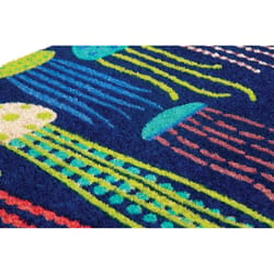 Entryways 17 in. W X 28 in. L Multi-Color Jellyfish Coir Door Mat