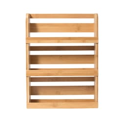Lipper International 16 in. H X 12.125 in. W X 3 in. D Brown 3 Tier Spice Rack