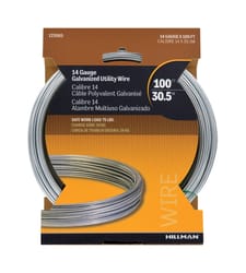 HILLMAN 0.078 - 0.082 in. D X 100 ft. L Galvanized Steel 14 Ga. Wire