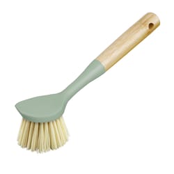 OGGI 2.5 in. W Medium Bristle 8 in. Bamboo Handle Dish Brush