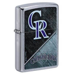 Zippo Silver Colorado Rockies Lighter 1 pk