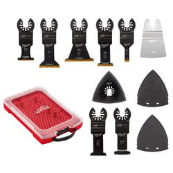 Milwaukee Open-Lok 15 pc X 3.5 in. W Titanium Oscillating Blade Set 15 pc