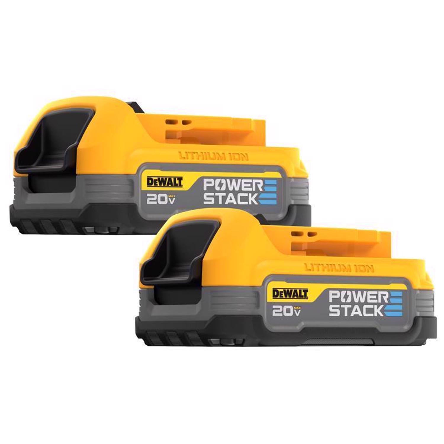 Photos - Power Tool Battery DeWALT 20V MAX POWERSTACK DCBP034-2 Lithium-Ion Compact Battery 2 pc 