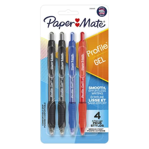 Assorted Pack of 10 Paper Mate Alfa Retractable Medium Point Ballpoint Pens