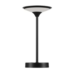 Globe Electric 12 in. Matte Black Table Lamp