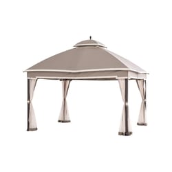 Living Accents Fabric Soft Top Gazebo 11 ft. H X 10 ft. W X 12 ft. L