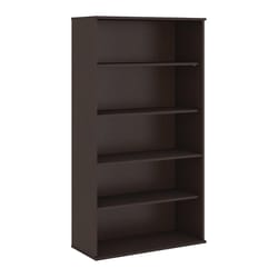 Bush Furniture BBF Bookcase 72.13 in. H X 35.71 in. W X 15.45 in. D Mocha Cherry Laminate Bookcase