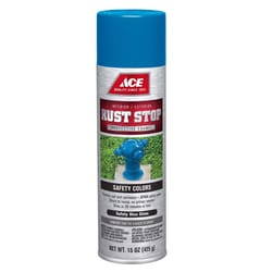 Ace Rust Stop Gloss Safety Blue Protective Enamel Spray Paint 15 oz