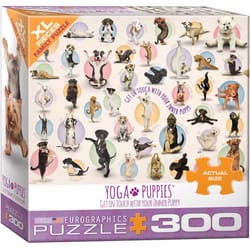 Eurographics Yoga Puppies Jigsaw Puzzles Multicolored 300 pc