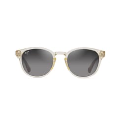 Maui Jim Hiehie Unisex Shiny Trans Yellow Frame Neutral Grey Lens Polarized Sunglasses