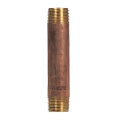 Anderson Metals 1 in. MPT in. Red Brass Nipple 6 in. L