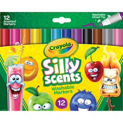 Crayola Silly Scents Assorted Chisel Tip Scented Markers 12 pk