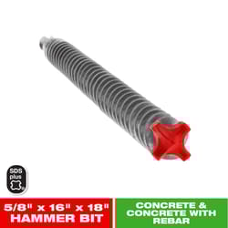 Diablo Rebar Demon 5/8 in. X 18 in. L Carbide Hammer Drill Bit SDS-Plus Shank 1 pk