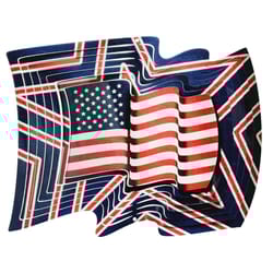 Spinfinity Designs Multi-color Stainless Steel 12 in. US Flag Large Outdoor Spinner