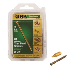 GRK Fasteners UberGrade No. 8 in. X 2 in. L Star Trim Head W-Cut Construction Screws