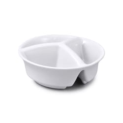 Shucker Paddy White Ceramic Dish Dip Bowls 4.61 in. D 1 pk