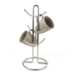 Spectrum Euro 15 in. H X 7 in. W X 7 in. D Silver Mug Holder