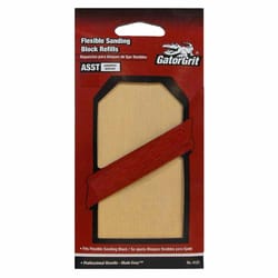Gator 5 in. L X 2-5/8 in. W Assorted Grit Aluminum Oxide Sanding Sheet 5 pk