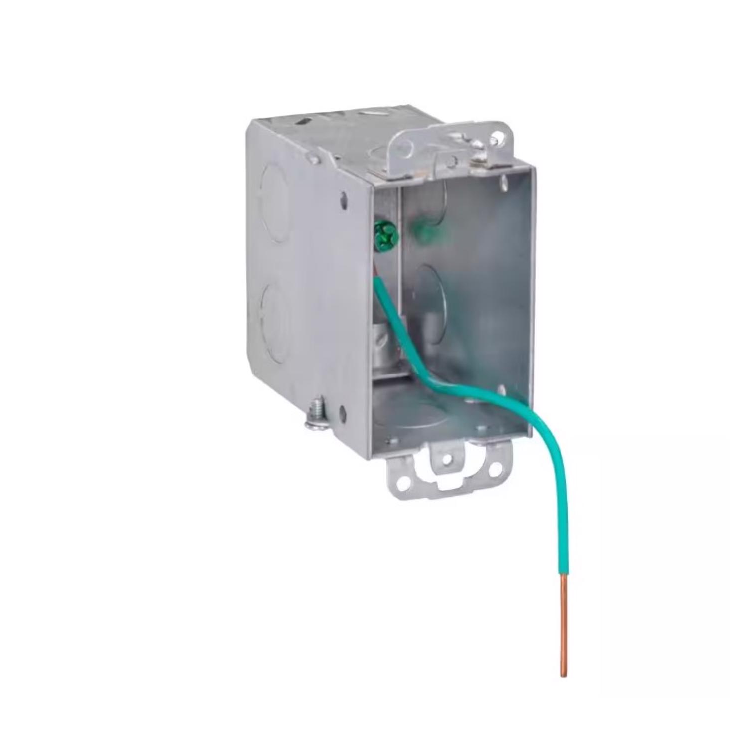 Southwire Old Work 18 cu in Rectangle Steel 1 gang Switch Box Gray