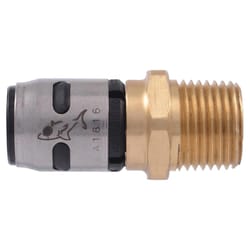 SharkBite EvoPEX 1/2 in. MPT X 1/2 in. D Push Brass/Plastic Male Connector
