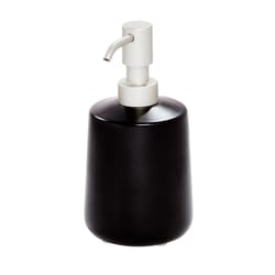 InterDesign Eco Vanity Black Ceramic Lotion/Soap Dispenser