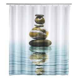Wenko 71 in. H Meditation Shower Curtain W/Hooks Polyester