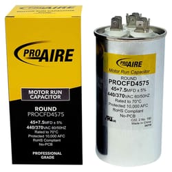 Perfect Aire ProAire 45+7.5 MFD 370 V Round Run Capacitor