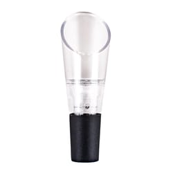 BarY3 Black/Clear Plastic/Silicone Aerating Wine Pourer