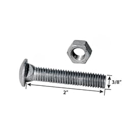 Yardlink .709 in. H Silver Steel Carriage Bolts