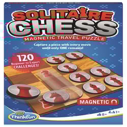 ThinkFun Solitaire Chess Magnetic Puzzle Multicolored