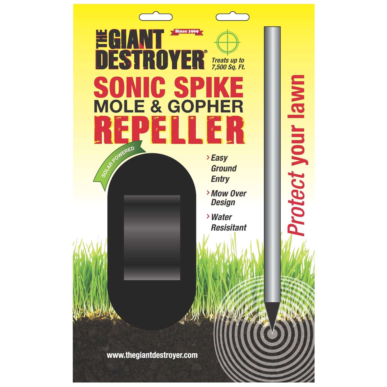 The Giant Destproyer Sonic Spike Sonic Pest Repeller Spike For Gophers