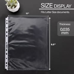Bazic Products Clear Sheet Protector 100 pk