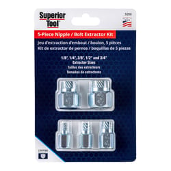 Superior Tool Steel Bolt Extractor Set 5 pc