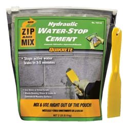 Quikrete Zip N Mix Hydraulic Water Stop Cement 2 lb. Gray