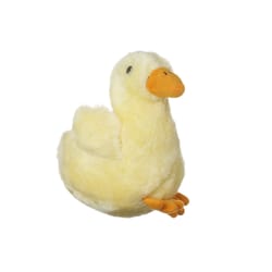 Multipet Look Who's Talking Yellow Plush Duck Dog Toy Small 1 pk