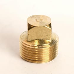 ATC 3/4 in. MPT Brass Square Head Cored Plug