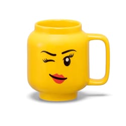 LEGO 7.6 oz Winking Girl Yellow BPA Free Mug