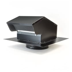 GAF Master Flow 11 in. L Galvanized Black Steel Goose Neck Vent