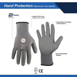 General Electric Unisex Dipped Gloves Gray XL 1 pair