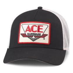 Ace Vintage Threads Headwear Logo Baseball Cap Ivory/Black One Size Fits Most