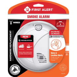First Alert Voice Alert Hard-Wired Photoelectric Smoke Detector