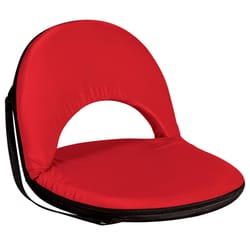Picnic Time Oniva 6-Position Red Recliner Folding Stadium Seat