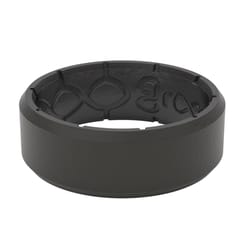 Groove Life Unisex Edge Round Black Ring Silicone Water Resistant Size 12